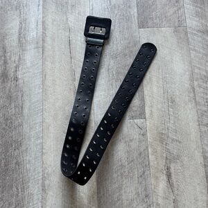 Black Perforated Belt